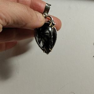 Bellalilli Tourmaline quartz OOAK pendant.